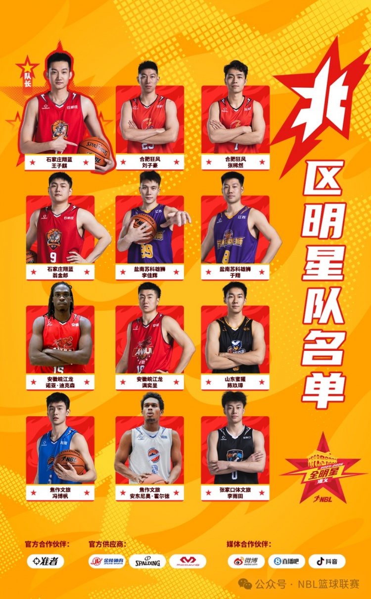 江南体育官网-星火传承 闪耀遵义│2025-2026 NBL联赛全明星正赛大名单公布