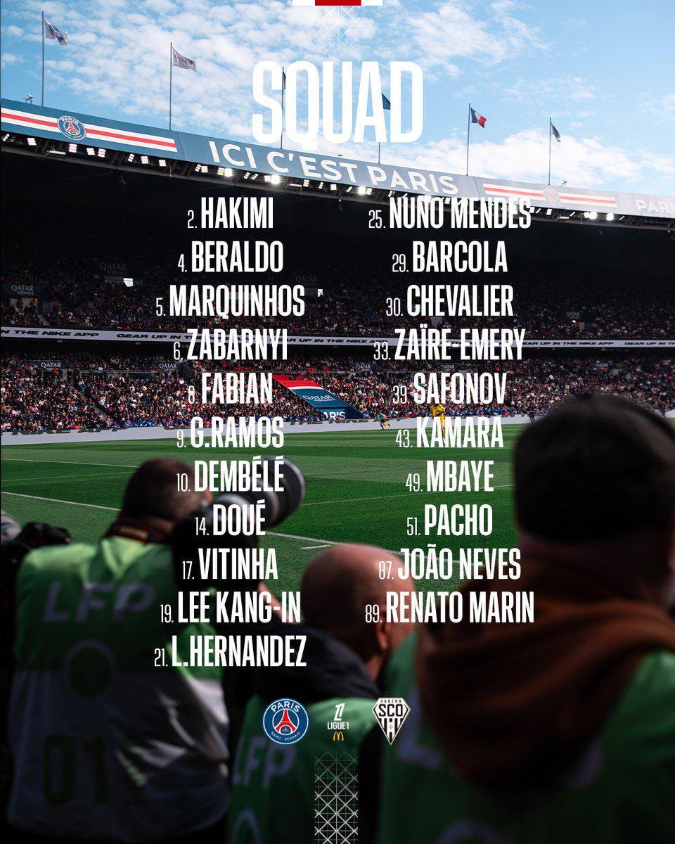 江南体育官网-巴黎战昂热大名单：若昂-内维斯回归，KK、多纳鲁马缺席